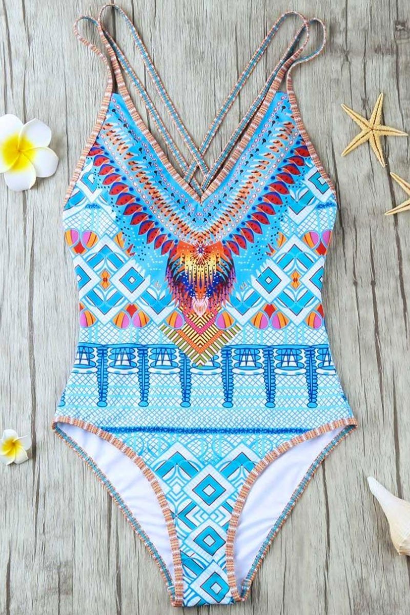 High-Waisted Swimsuit Solid Color Crochet Bikini