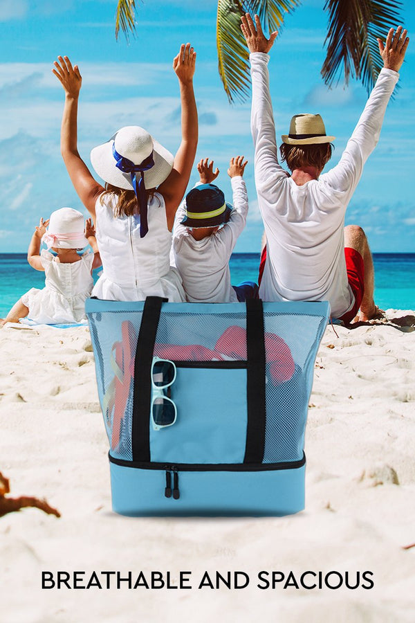 Beach bag discount with detachable cooler