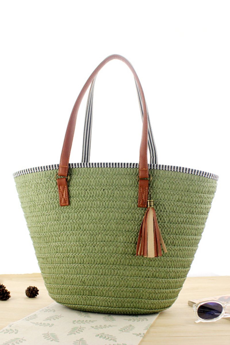 STEPHY PVC Transparent straw bag tote/ PVC beach Bag / Summer