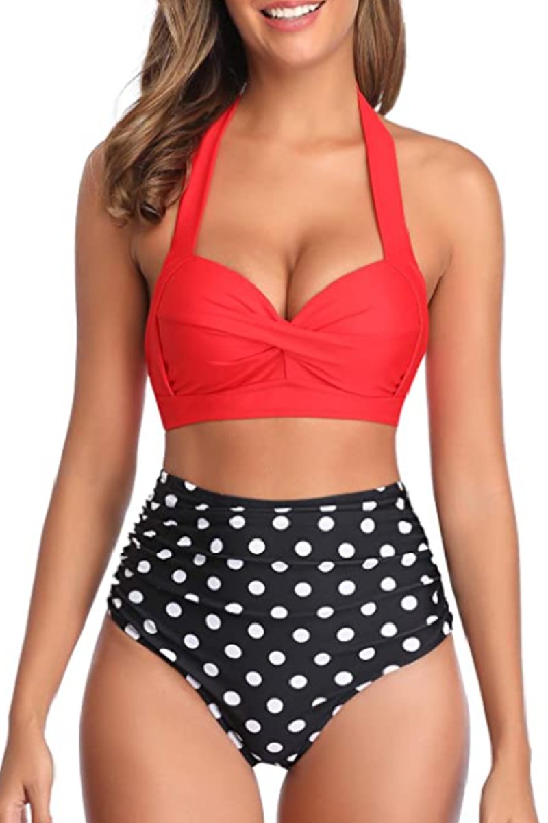 Swimsuits For Women Two Piece Bathing Suits Bra Top With High